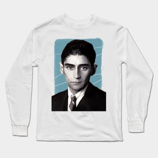 Novelist Franz Kafka illustration Long Sleeve T-Shirt